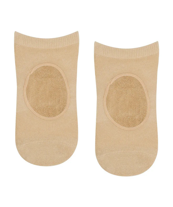 Slide on grip sokkar - Almond