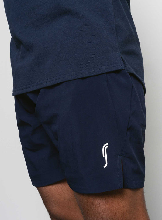 Performance stuttbuxur dökkbláar