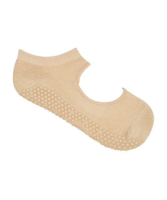 Slide on grip sokkar - Almond