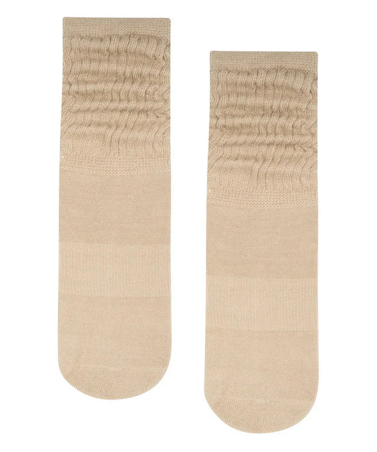 Scrunch grip sokkar - Latte